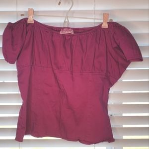 Pinup Couture Peasant Top